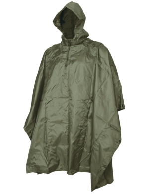 G.I. Plus Black Rip Stop Poncho
