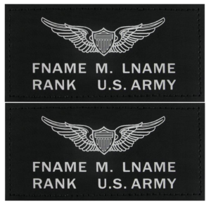 Flight Suit Name Plate